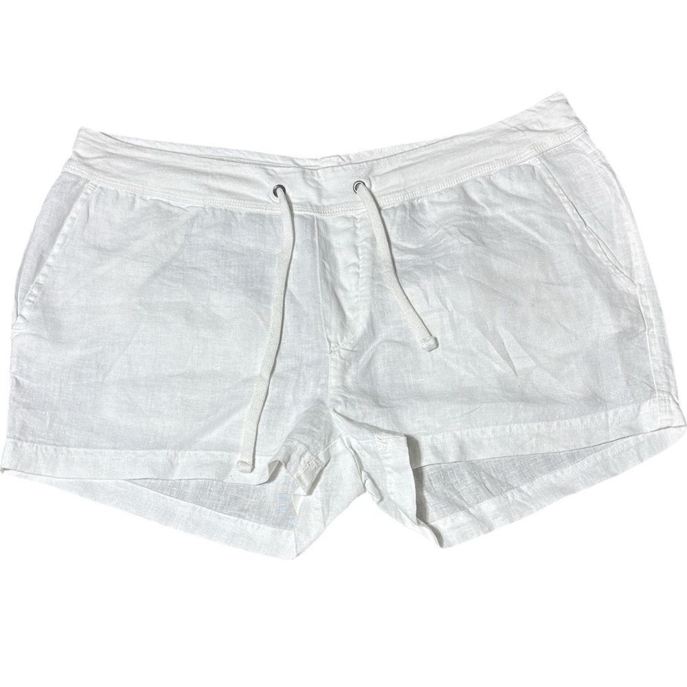 Standard James perse women’s linen shorts white beachy 4/xl Resortwear summer
